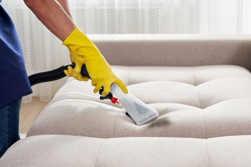 Cleaning a 2-Seater Fabric Sofa